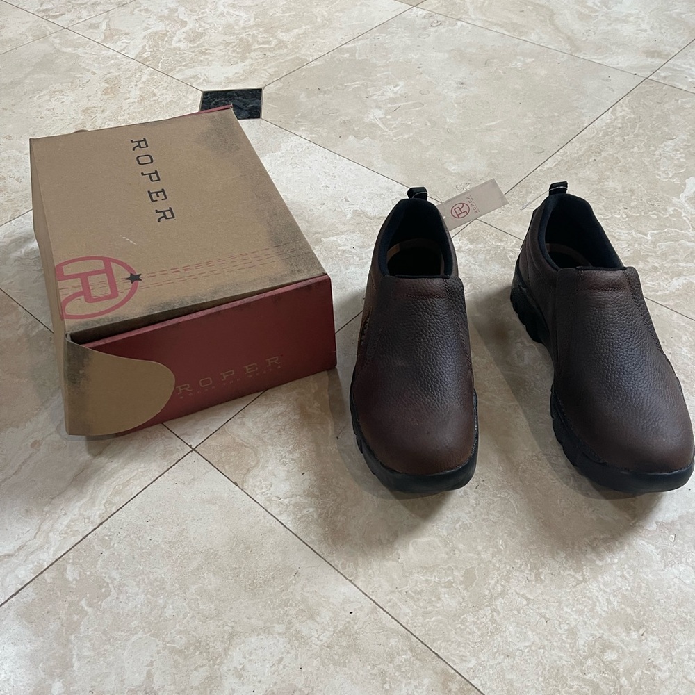 Roper New Men's Brown Leather Shoes